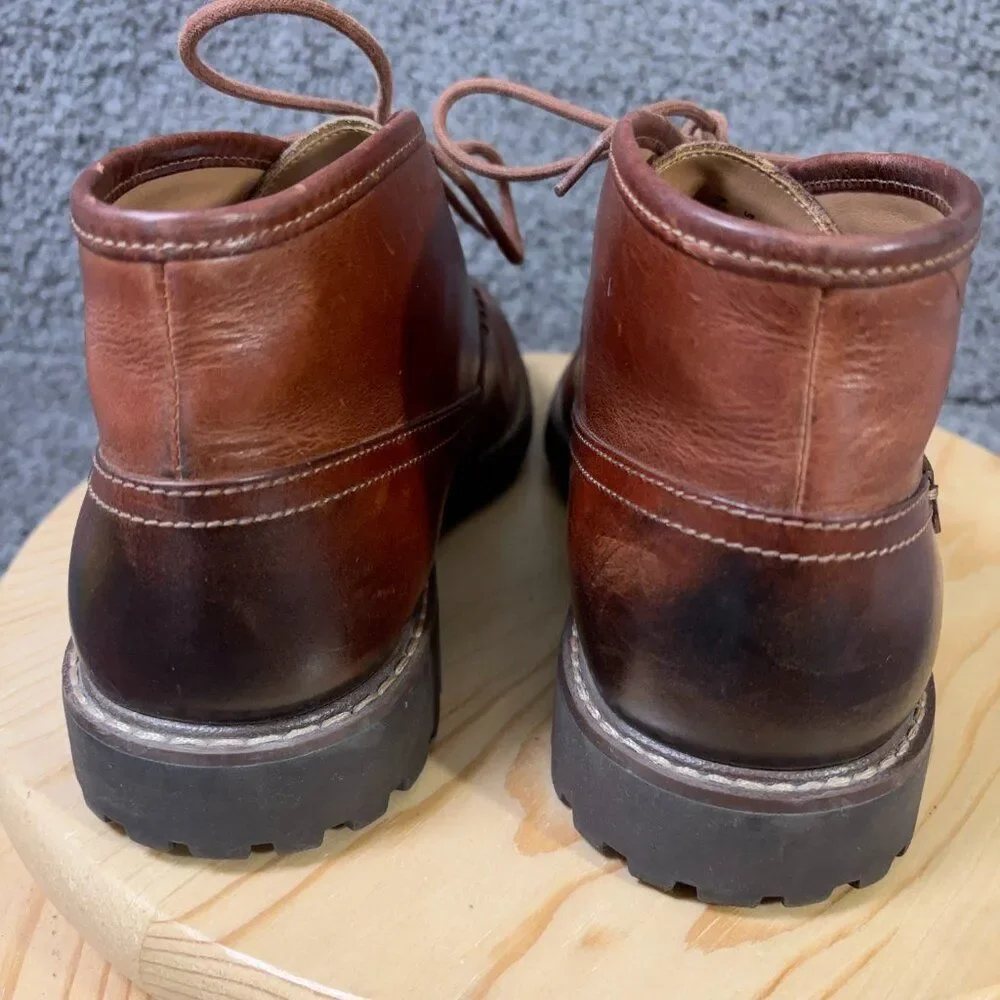 Clarks Montacute Duke Chukka Boots Mens Size 10 Burnished Leather Lace Up Ankle